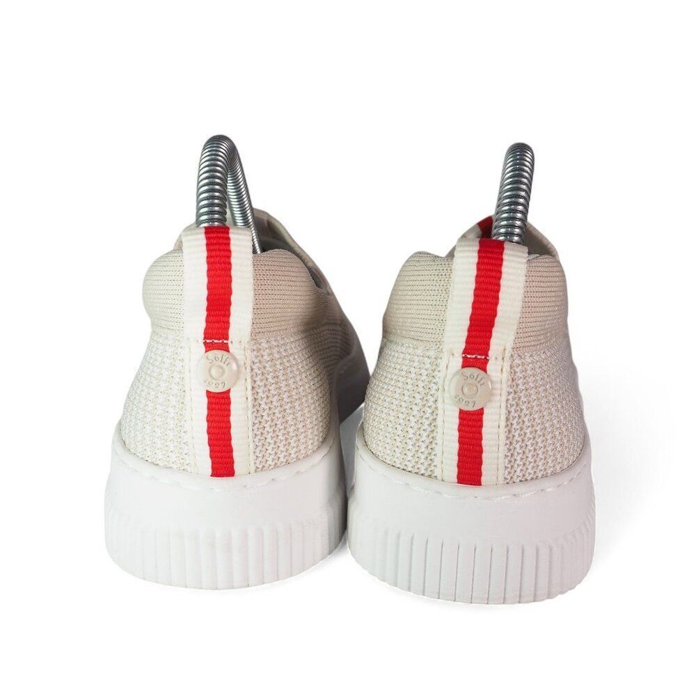 Women's Cream Slip-On Sneakers - Picture 5 of 11